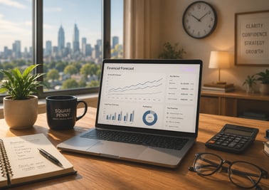 Financial management and cash flow office space
